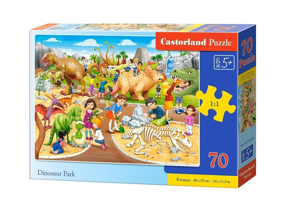 CASTORLAND Puzzle Dinosaurie park 70 dielikov