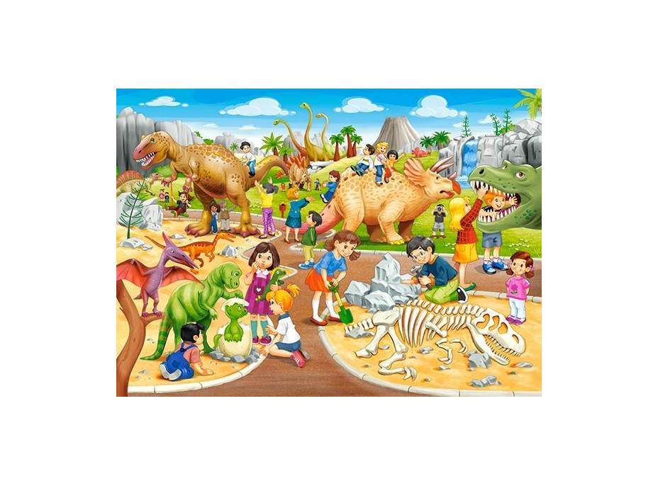 CASTORLAND Puzzle Dinosaurie park 70 dielikov