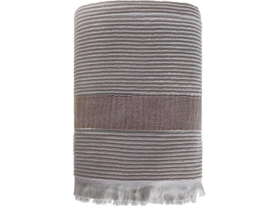 Bavlnený uterák so strapcami FALA - 50x90 cm - 500g/m2 - šedý