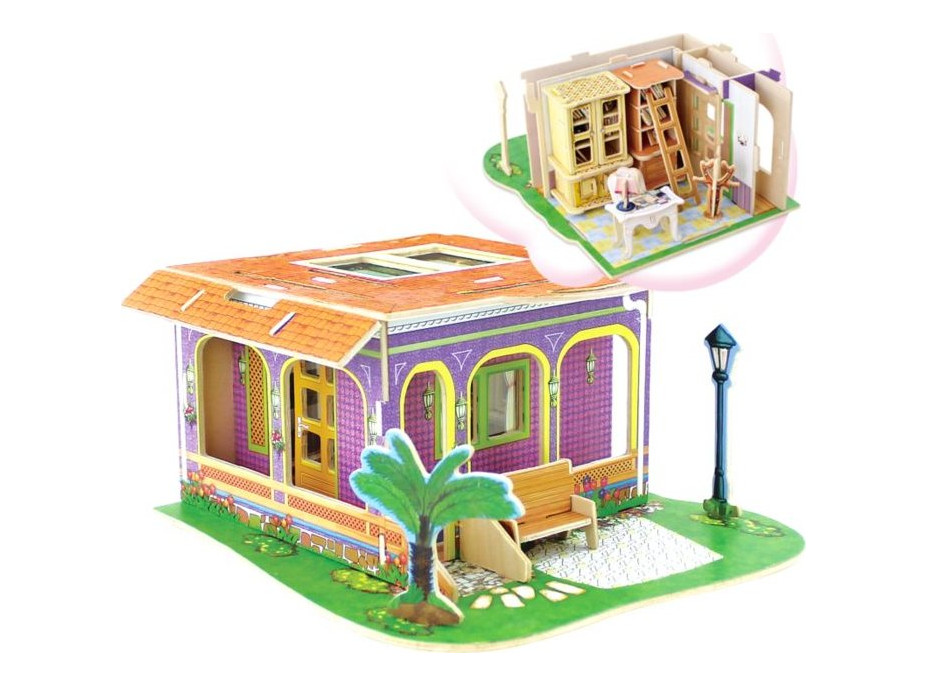 ROBOTIME 3D puzzle Vila snov: Študovňa farebná 104 dielikov