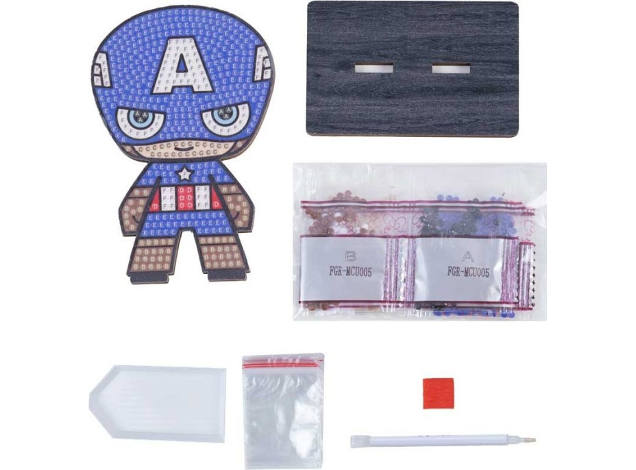 CRYSTAL ART Diamantové maľovanie Avengers: Kapitán Amerika