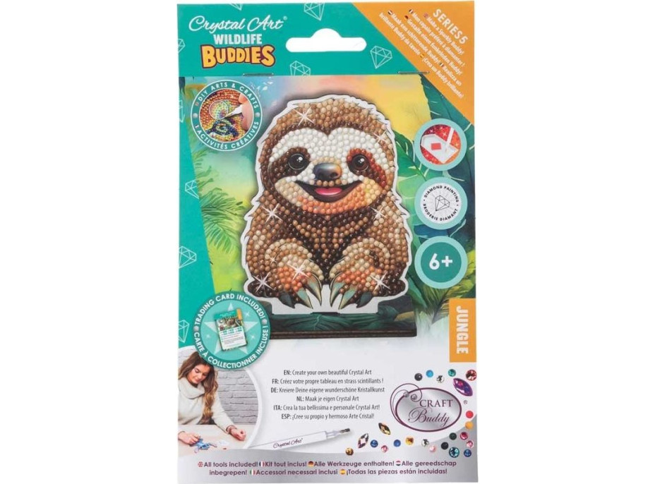 CRYSTAL ART Diamantové maľovanie Jungle: Leňochod