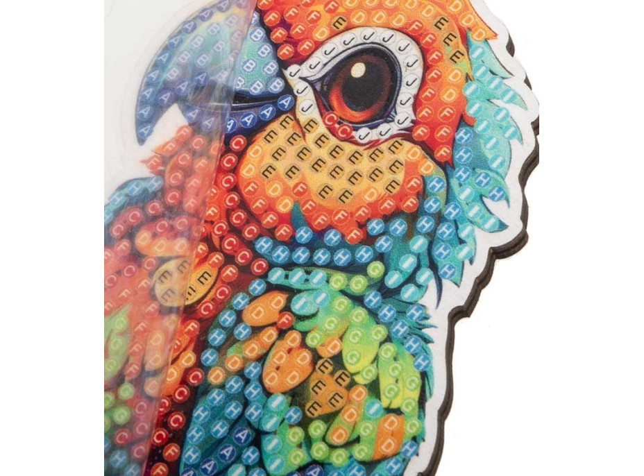 CRYSTAL ART Diamantové maľovanie Jungle: Papagáj