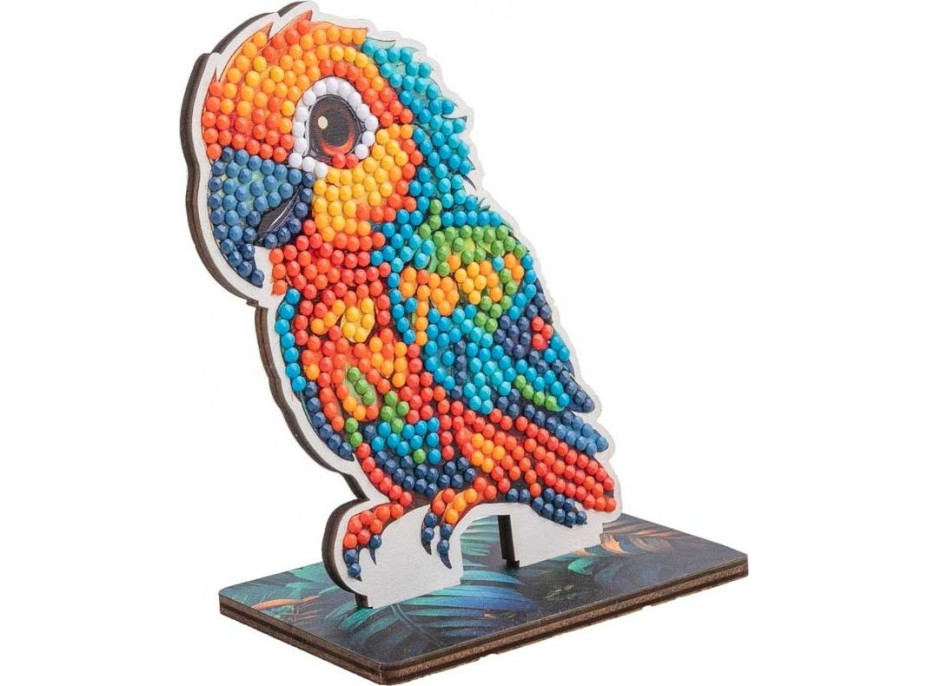 CRYSTAL ART Diamantové maľovanie Jungle: Papagáj