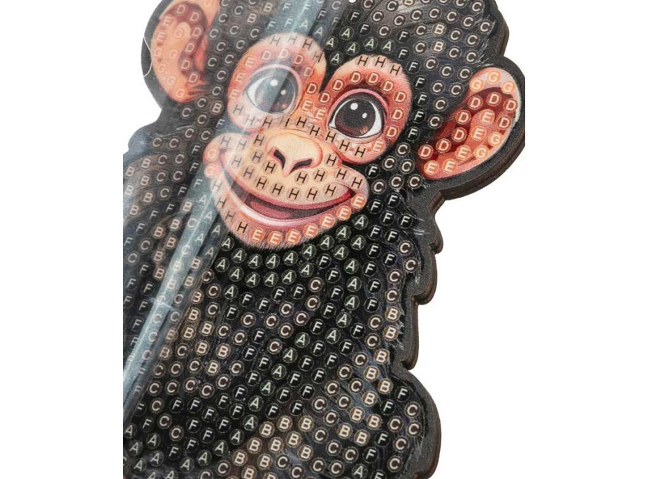 CRYSTAL ART Diamantové maľovanie Jungle: Šimpanz