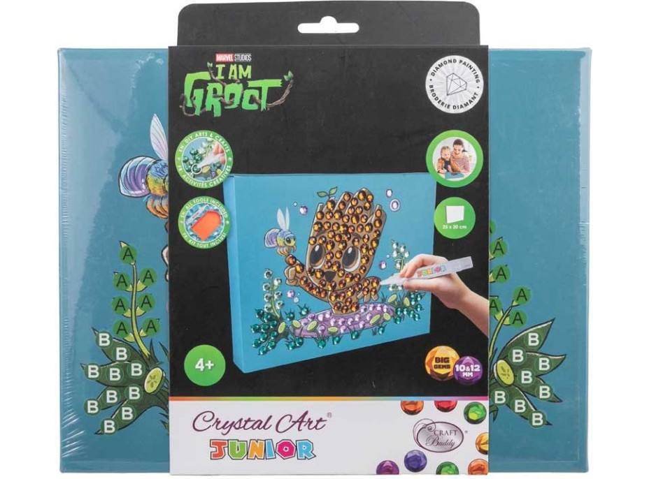 CRYSTAL ART Diamantové maľovanie Junior Star Wars: Groot