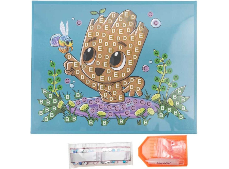 CRYSTAL ART Diamantové maľovanie Junior Star Wars: Groot