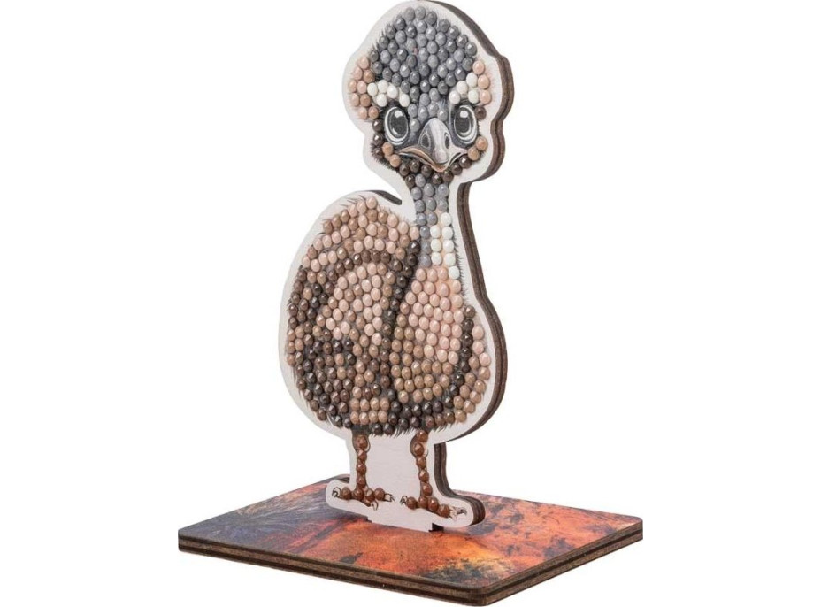 CRYSTAL ART Diamantové maľovanie Na zemi: Emu