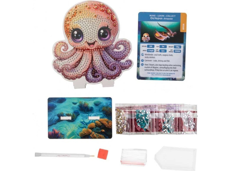 CRYSTAL ART Diamantové maľovanie Oceán: Chobotnice