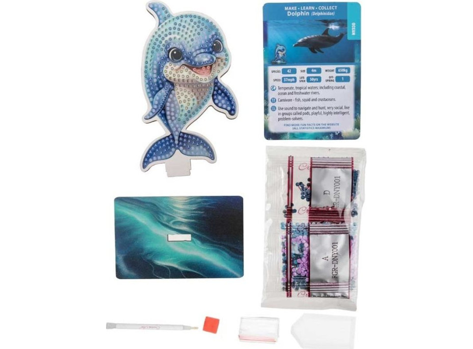 CRYSTAL ART Diamantové maľovanie Oceán: Delfín