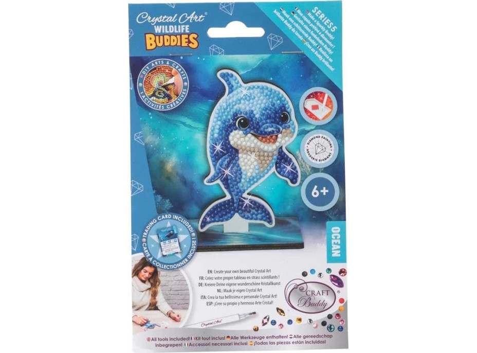 CRYSTAL ART Diamantové maľovanie Oceán: Delfín