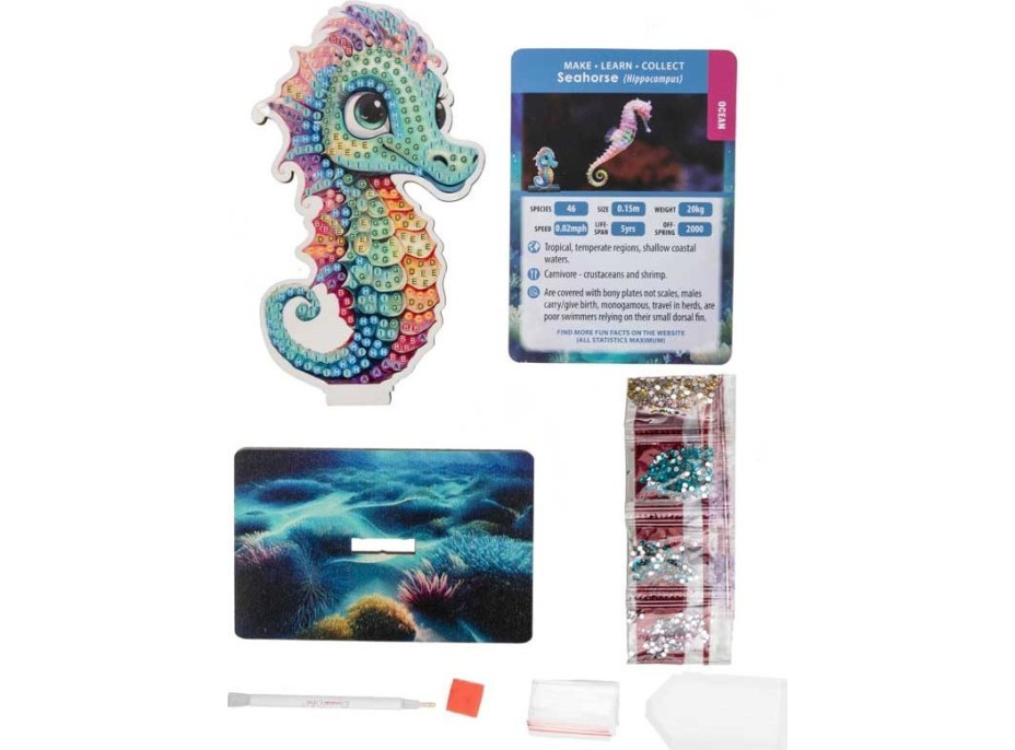 CRYSTAL ART Diamantové maľovanie Oceán: Morský koník
