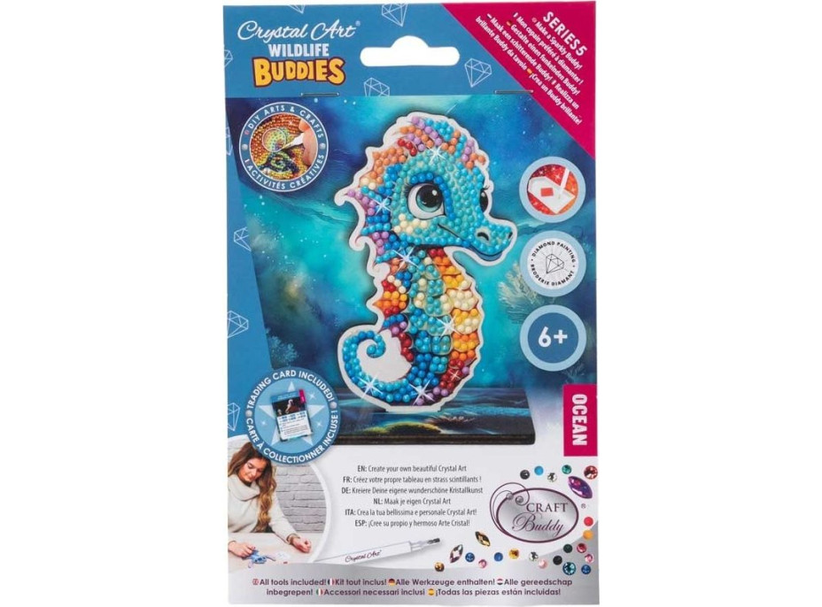 CRYSTAL ART Diamantové maľovanie Oceán: Morský koník