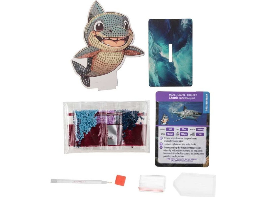 CRYSTAL ART Diamantové maľovanie Oceán: Žralok