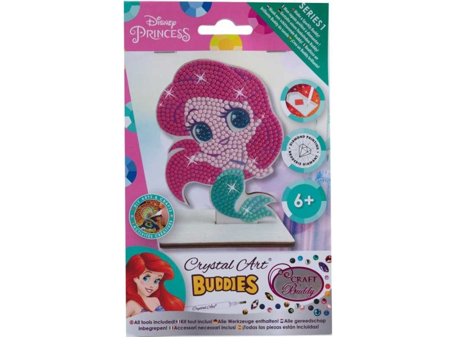 CRYSTAL ART Diamantové maľovanie Princezné: Ariel