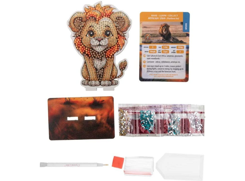 CRYSTAL ART Diamantové maľovanie Safari: Lev