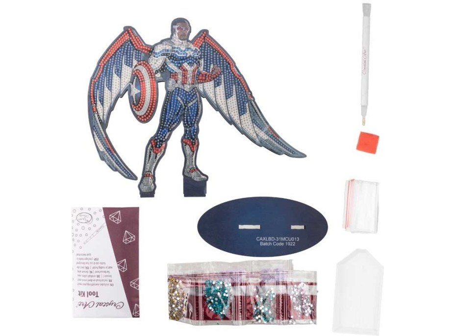 CRYSTAL ART Diamantové maľovanie XL Avengers: Falcon