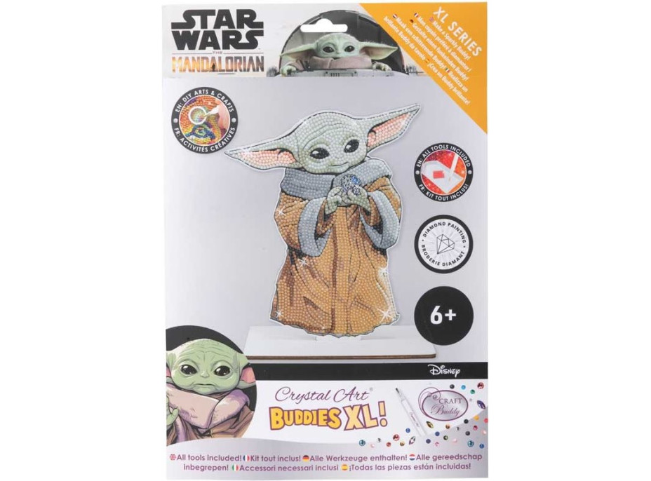 CRYSTAL ART Diamantové maľovanie XL Star Wars: Grogu