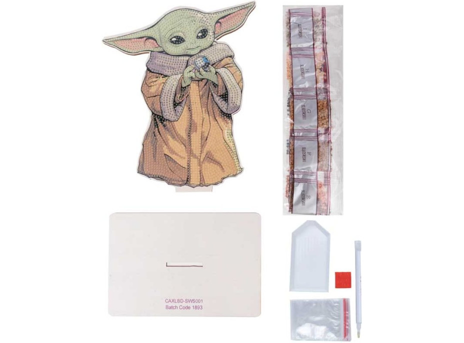 CRYSTAL ART Diamantové maľovanie XL Star Wars: Grogu