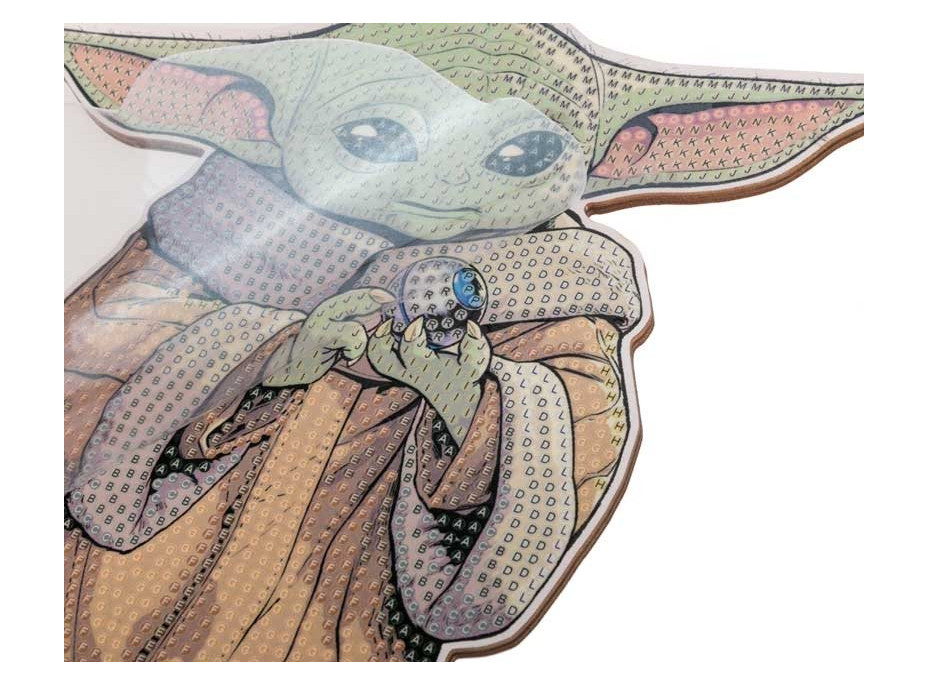 CRYSTAL ART Diamantové maľovanie XL Star Wars: Grogu