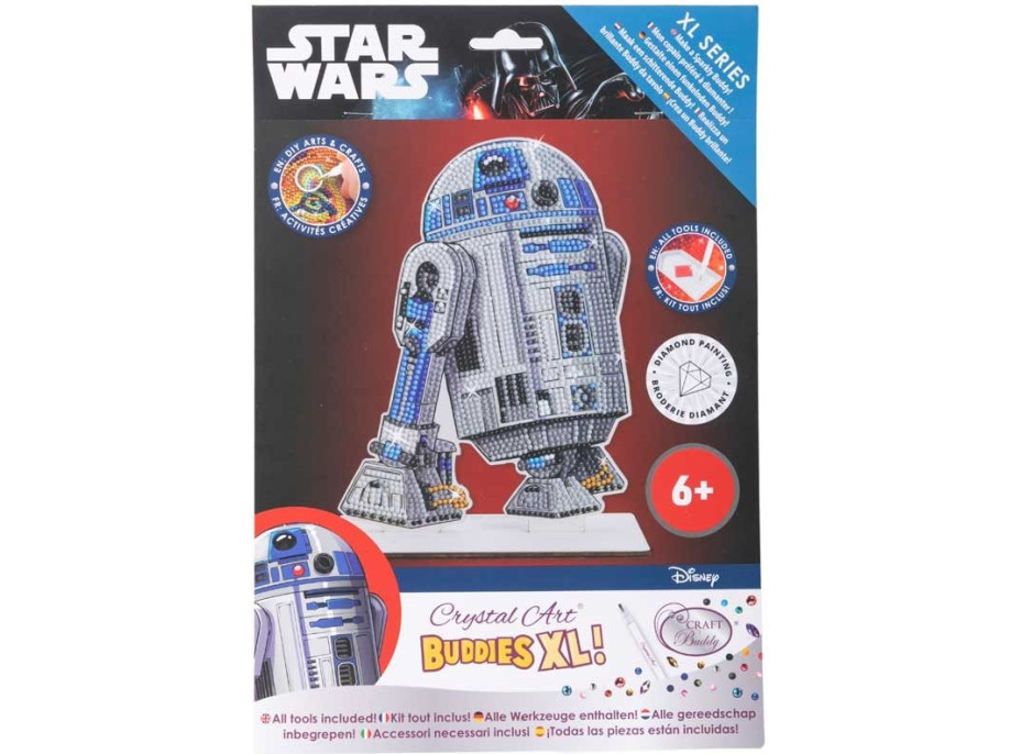 CRYSTAL ART Diamantové maľovanie XL Star Wars: R2-D2