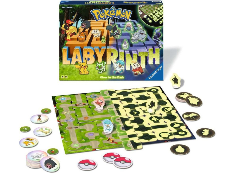 RAVENSBURGER Hra Labyrinth Pokémon Svietiace
