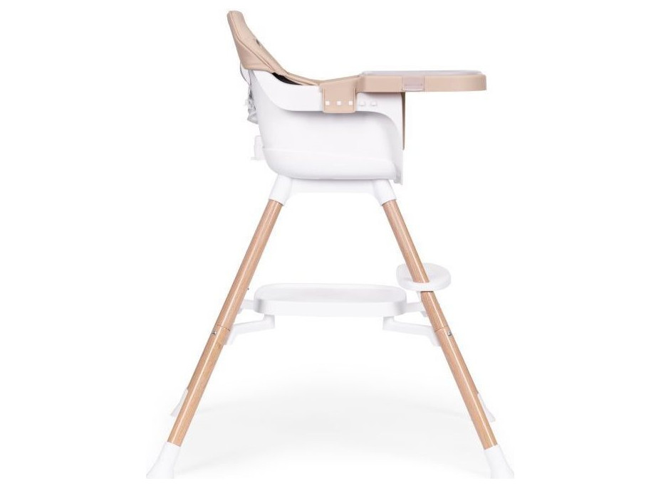 ECOTOYS Jedálenská stolička 2v1 Béžová