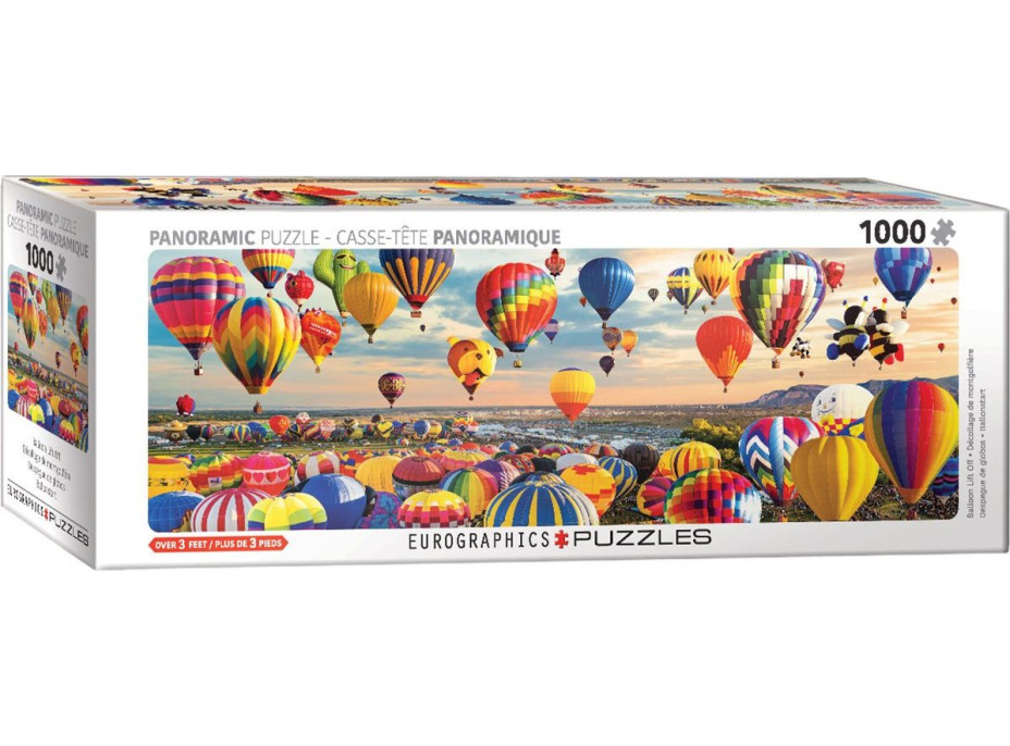 EUROGRAPHICS Panoramatické puzzle Vzlet balónov 1000 dielikov