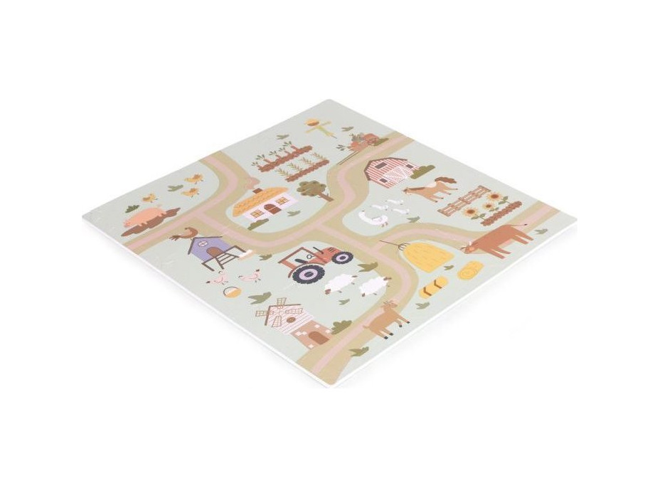 ECOTOYS Penové puzzle Statok s okrajmi