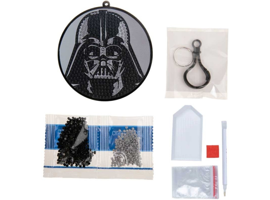 CRYSTAL ART Prívesok Darth Wader
