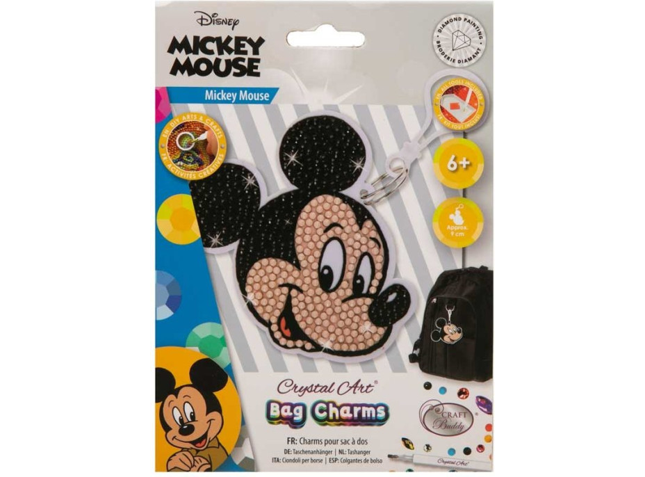 CRYSTAL ART Prívesok Mickey Mouse