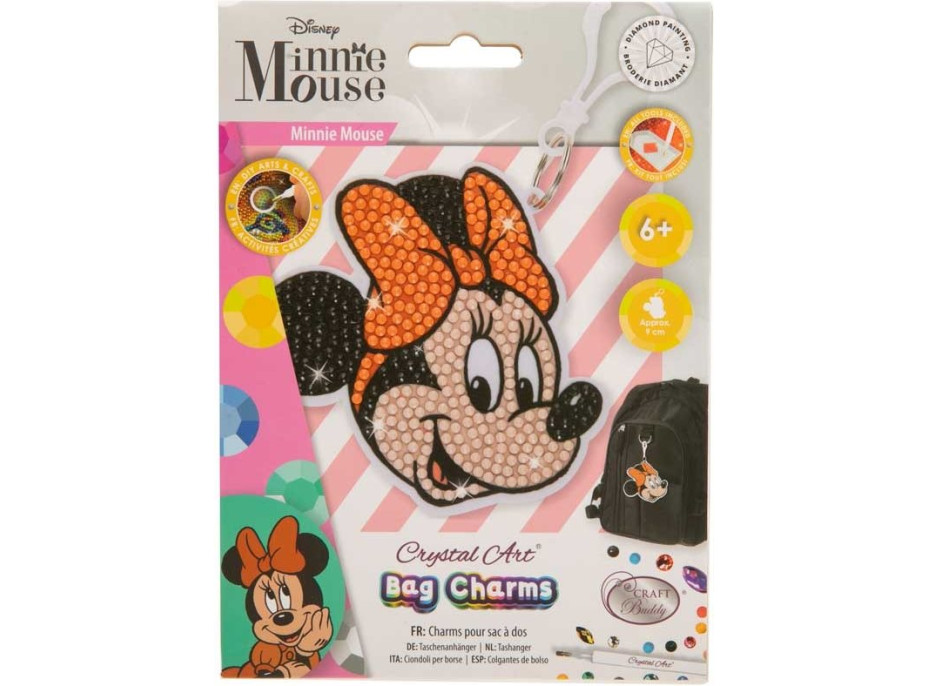 CRYSTAL ART Prívesok Minnie