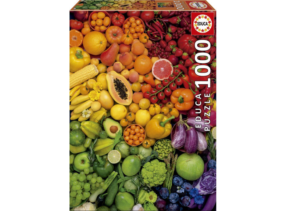 EDUCA Puzzle Farebné vitamíny 1000 dielikov