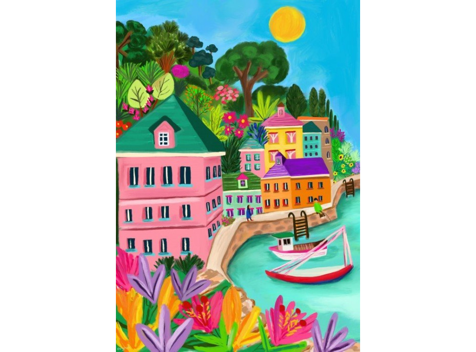 PIECES & PEACE Puzzle Farby Polperra 1000 dielikov