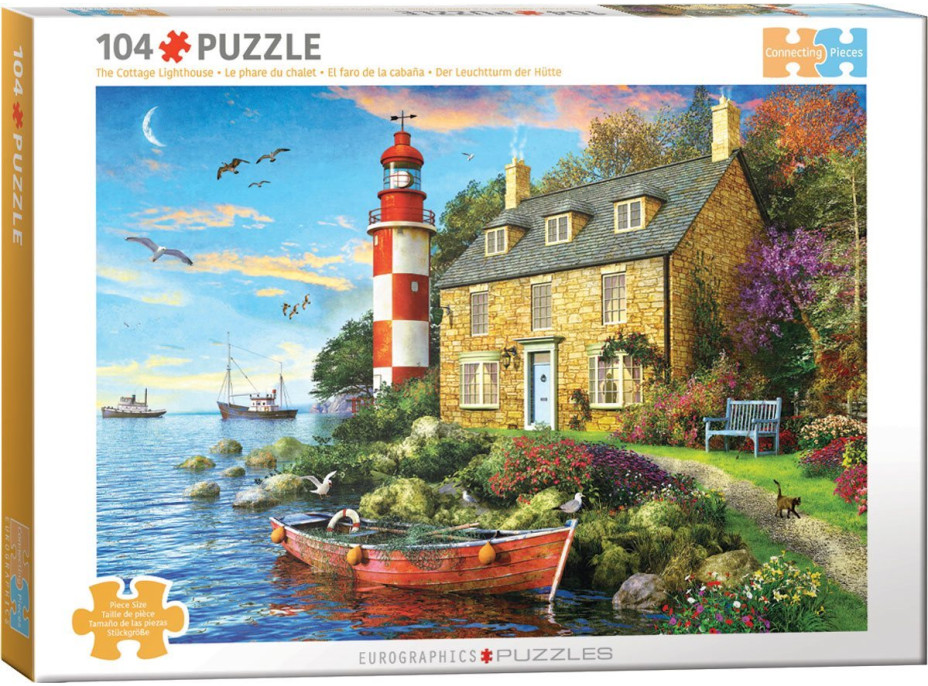 EUROGRAPHICS Puzzle Chata pri majáku 104 dielikov