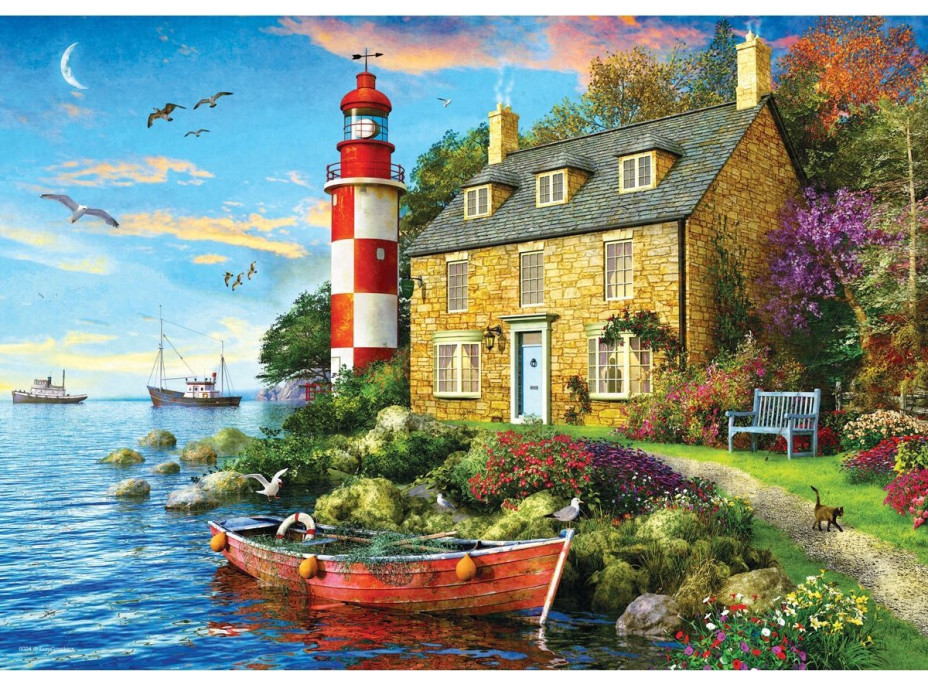EUROGRAPHICS Puzzle Chata pri majáku 104 dielikov