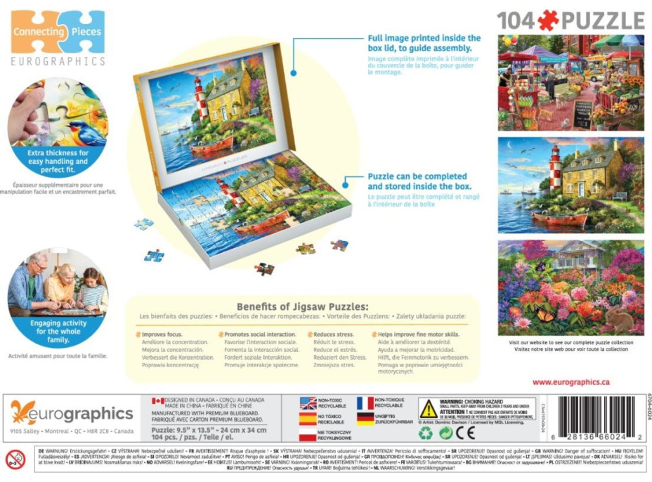 EUROGRAPHICS Puzzle Chata pri majáku 104 dielikov