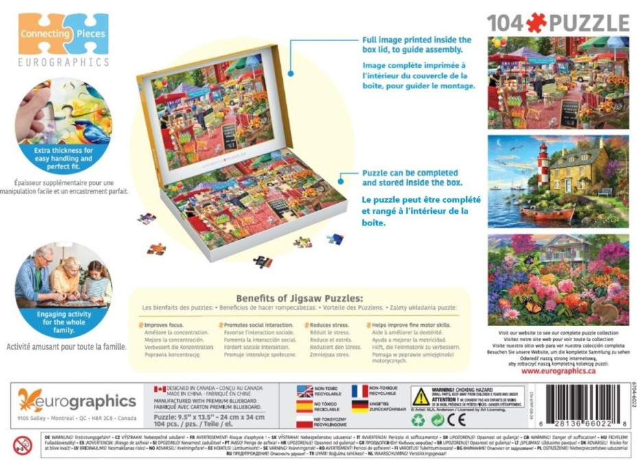 EUROGRAPHICS Puzzle Deň na farmárskom trhu 104 dielikov