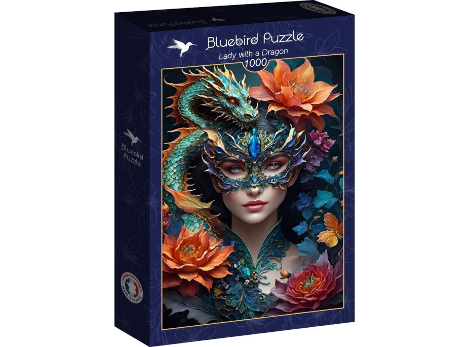 BLUEBIRD Puzzle Dievča s drakom 1000 dielikov