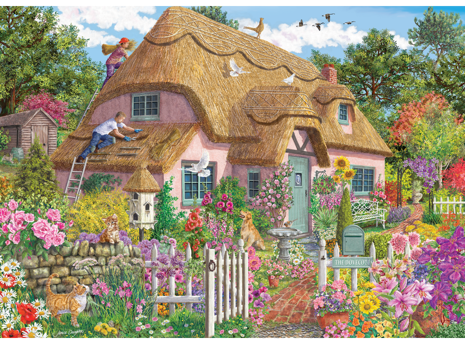 FALCON Puzzle Došková chalupa 1000 dielikov