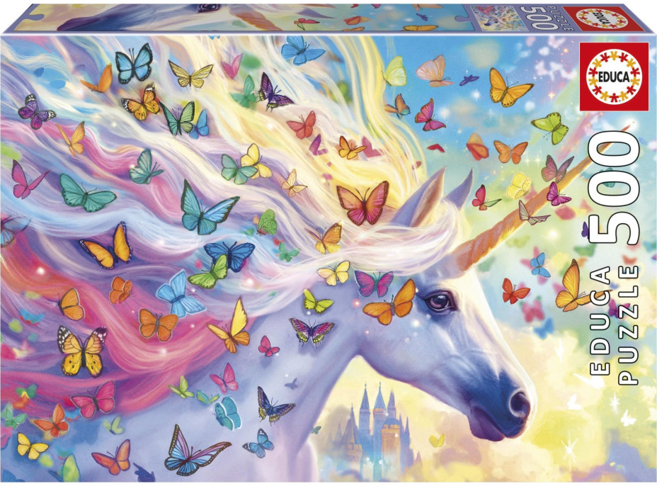 EDUCA Puzzle Dúhový jednorožec 500 dielikov