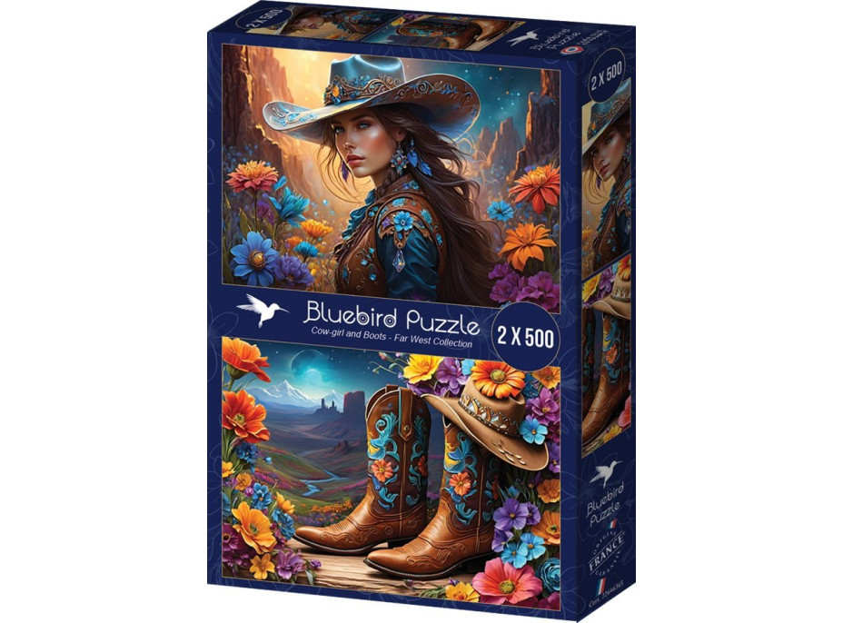 BLUEBIRD Puzzle Farmárka a Topánky 2x500 dielikov