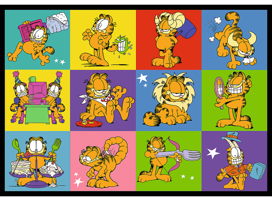 TREFL Puzzle Garfield nemá rád pondelok 4x250 dielikov