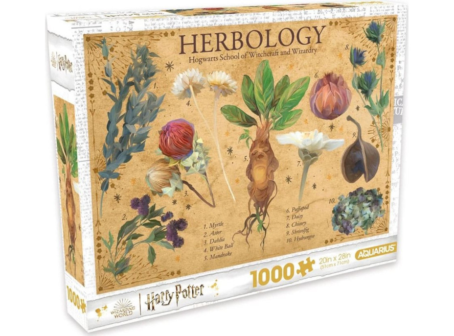 AQUARIUS Puzzle Harry Potter: Bylinkárstvo 1000 dielikov