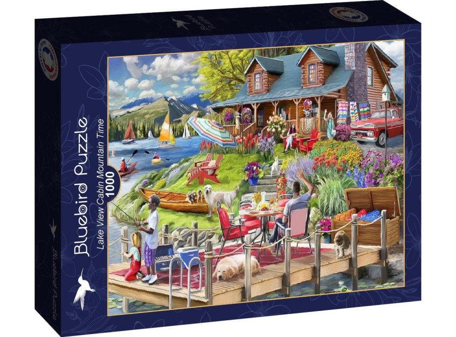 BLUEBIRD Puzzle Horská chata pri jazere 1000 dielikov