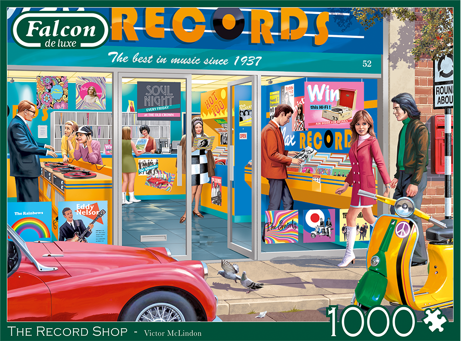 FALCON Puzzle Hudobný obchod 1000 dielikov