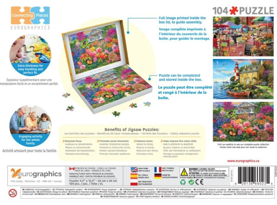 EUROGRAPHICS Puzzle Králičia záhrada 104 dielikov
