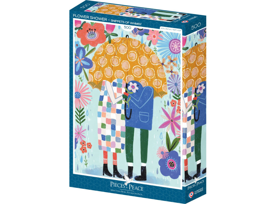 PIECES & PEACE Puzzle Kvetinová sprcha 500 dielikov
