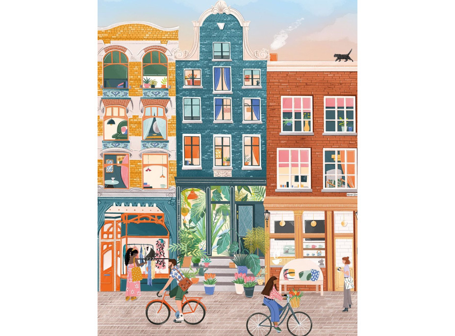 PIECES & PEACE Puzzle Nine Streets, Amsterdam 500 dielikov