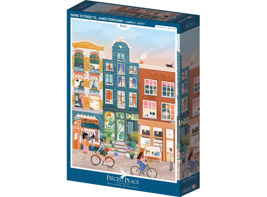 PIECES & PEACE Puzzle Nine Streets, Amsterdam 500 dielikov